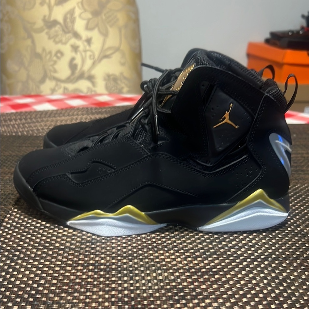 Jordan black  and Gold Sneakers